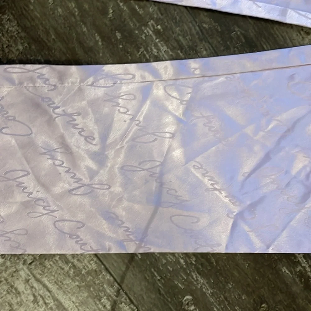 Juicy Couture Purple Satin Pajama pants sz Small 6/6X